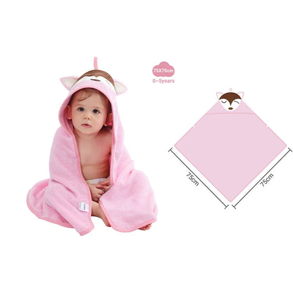 CuddleWrap™ Hooded Baby Towel – Ultra-Soft Bamboo
