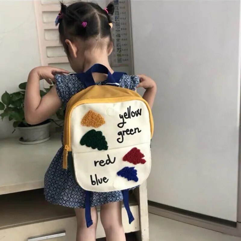 Embroidered Cartoon Backpack