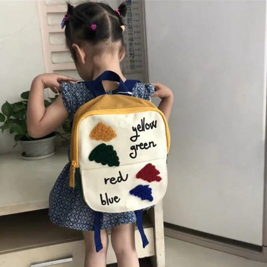 Embroidered Cartoon Backpack