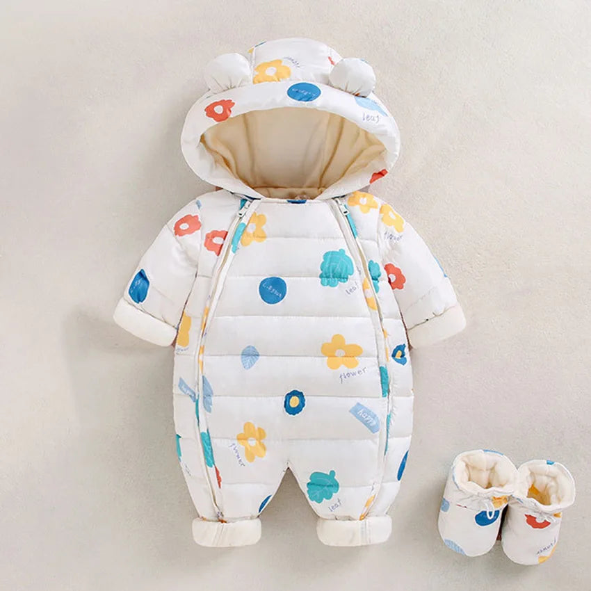 Baby Winter Warm Snowsuit with Matching Boots
