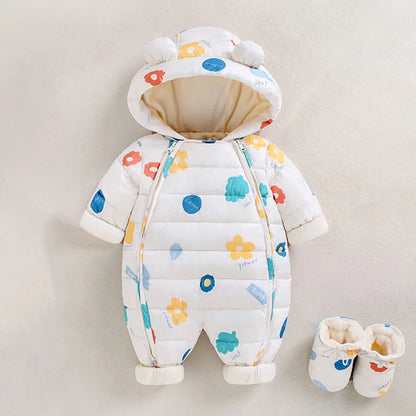 Baby Winter Warm Snowsuit with Matching Boots