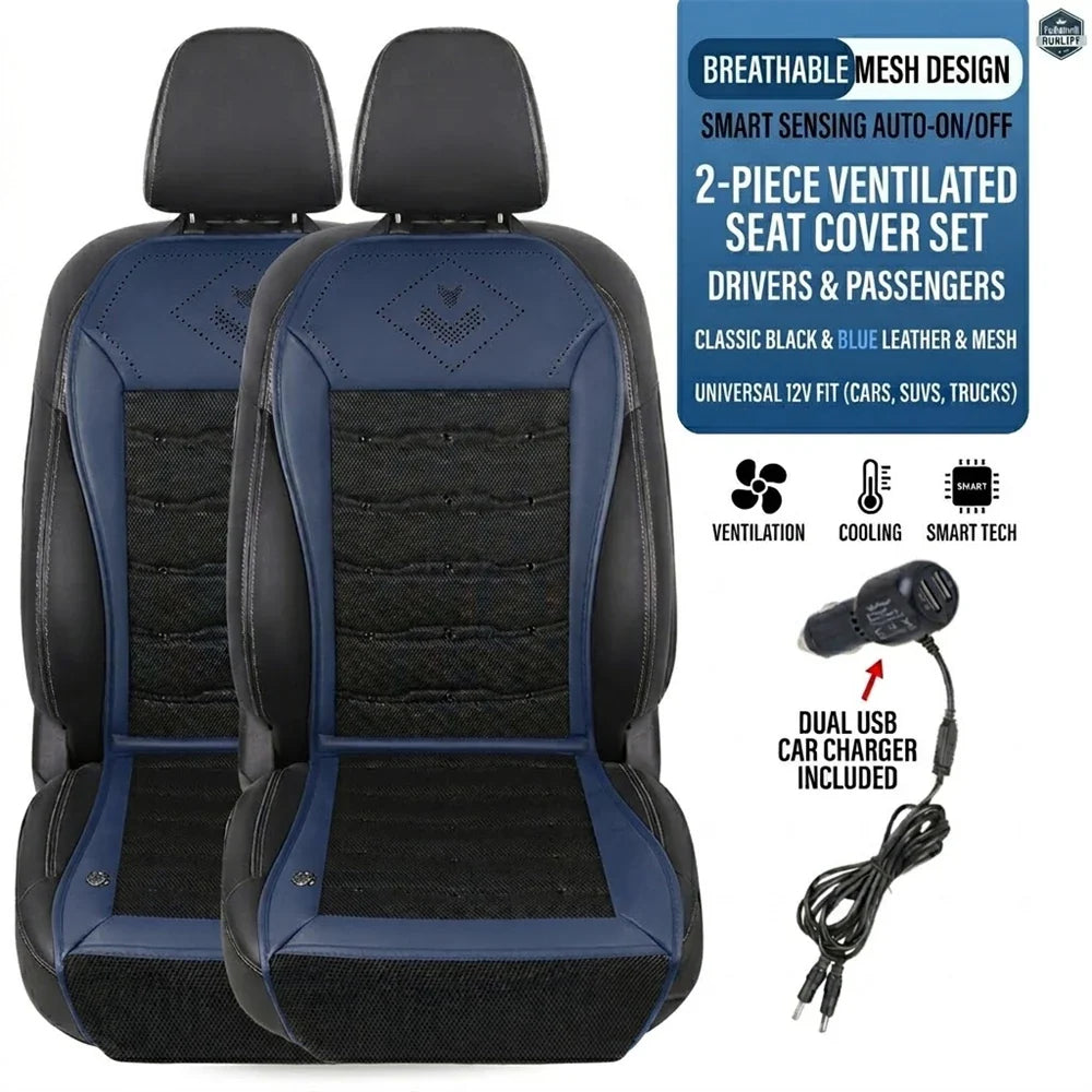 Ventilated Sheet 12v Car Seat Cover Vehicle Summer Cushion Smart Auto Start/Stop Universal Cooling Car Seat Ventilation Sheet