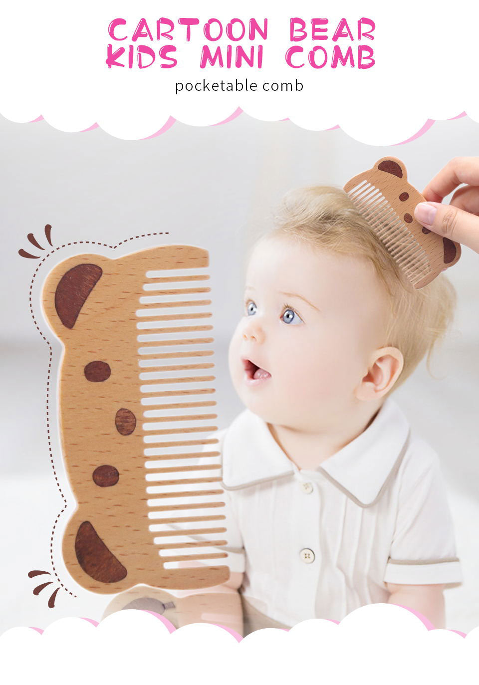 Wooden Baby Comb product detail