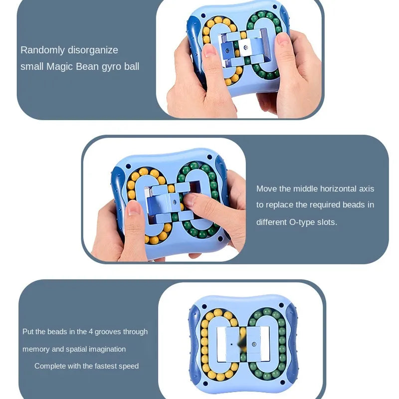 Rotating Magic Bean Fingertip Toy Puzzles Games for Kids Adults - MEACAOFG