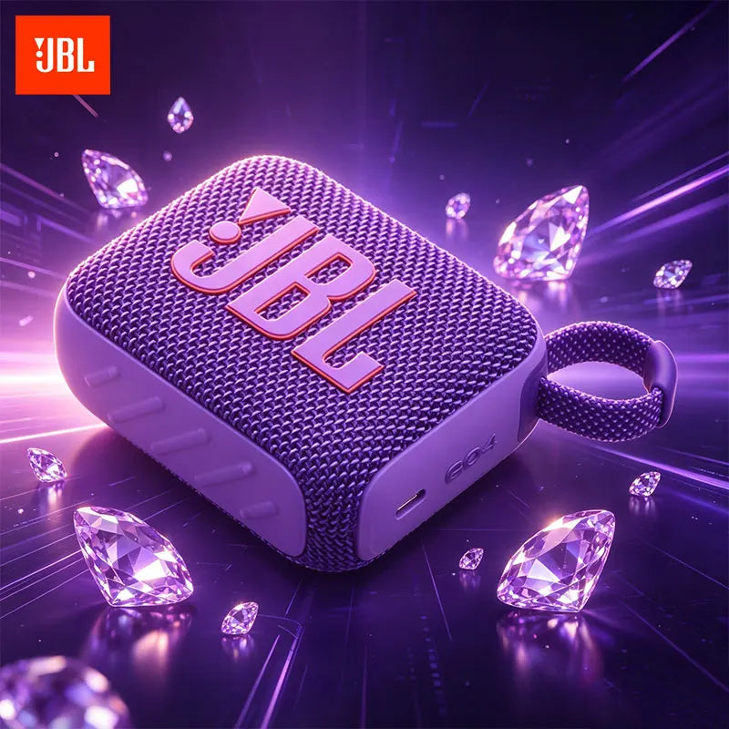 JBL Go 4 Compact large-volume audio system with low power consumption operation and full-device compatibility