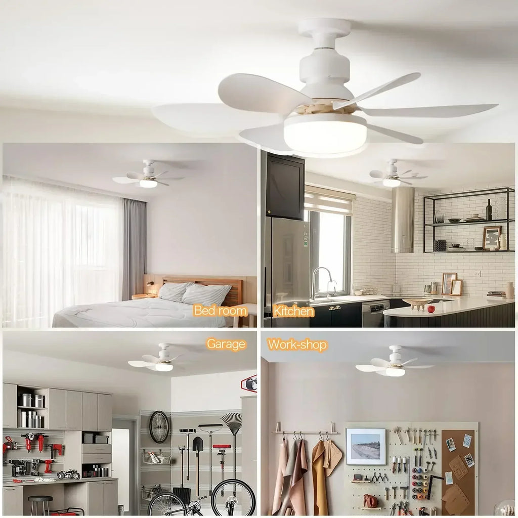 Ceiling Fan Light E27 with Remote LED Dimming Function  Suitable for Living Room Study and Home use  85-265V