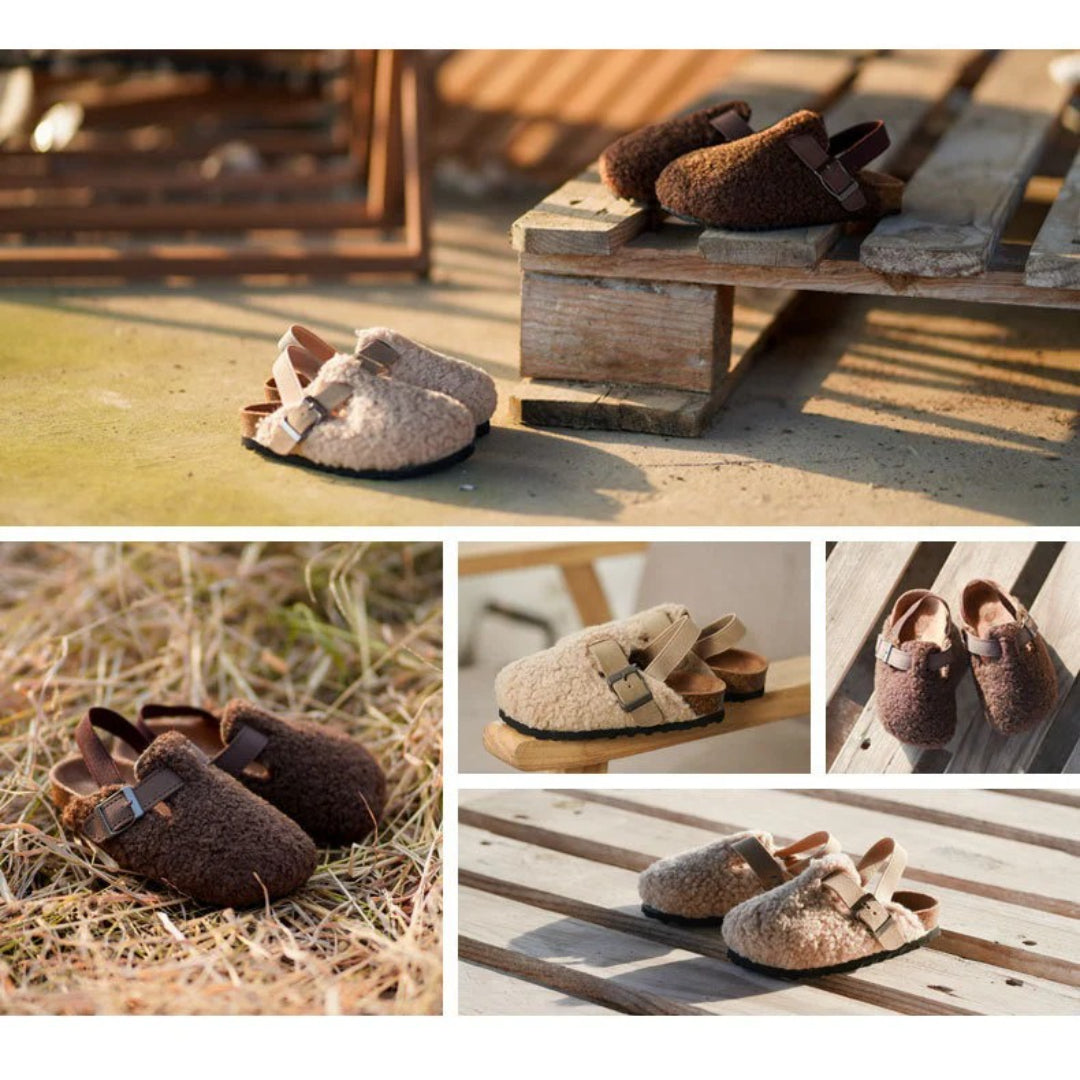 Unisex Kids' Wool Slip-On Moccasins