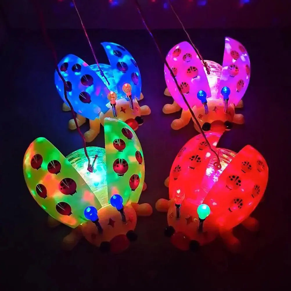 1Pcs Electric Ladybug Light Music Plaything Creative Kids Educational Plaything Portable Fun Gift Child Cognitive Social Skills