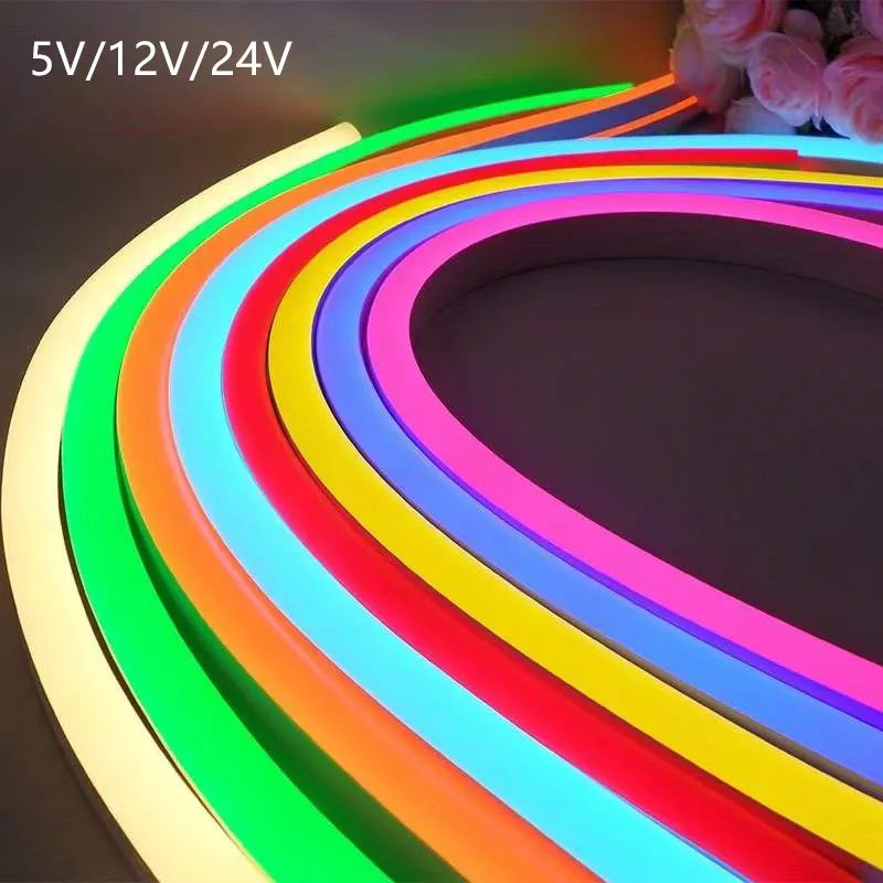 12v 24v LED Neon Strip Light - Warm White 5V DC product view