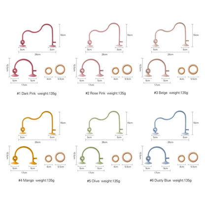 Montessori Silicone & Wooden Smart Ring Set