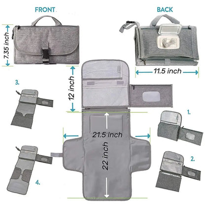2 in 1 Portable Diaper Changing Pad