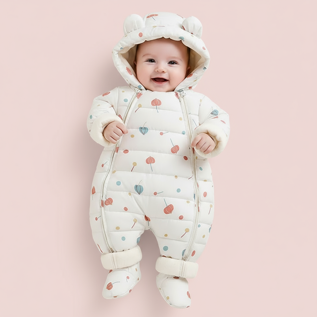 Baby Winter Warm Snowsuit with Matching Boots