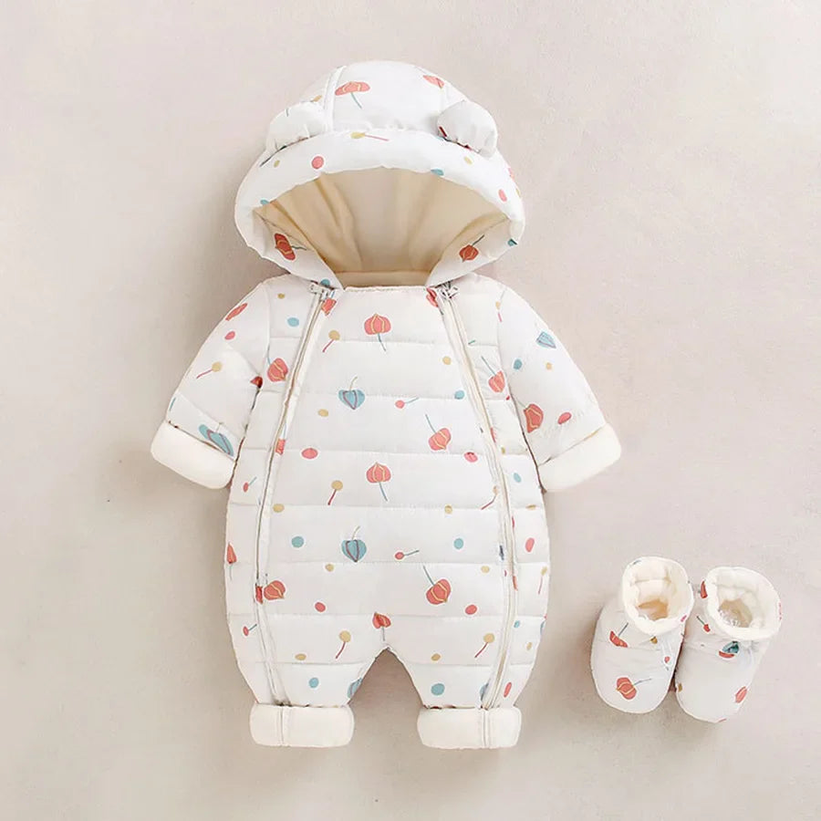 Baby Winter Warm Snowsuit with Matching Boots