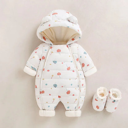 Baby Winter Warm Snowsuit with Matching Boots