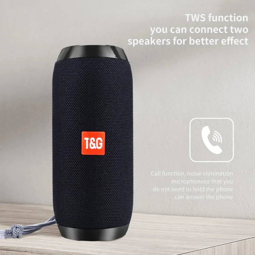 Portable Bluetooth Speaker Wireless , Ipx4 Waterproof Bluetooth 5.0 TWS MP3 Player Paring Aux & Tf-Card Input for Home  Outdoor
