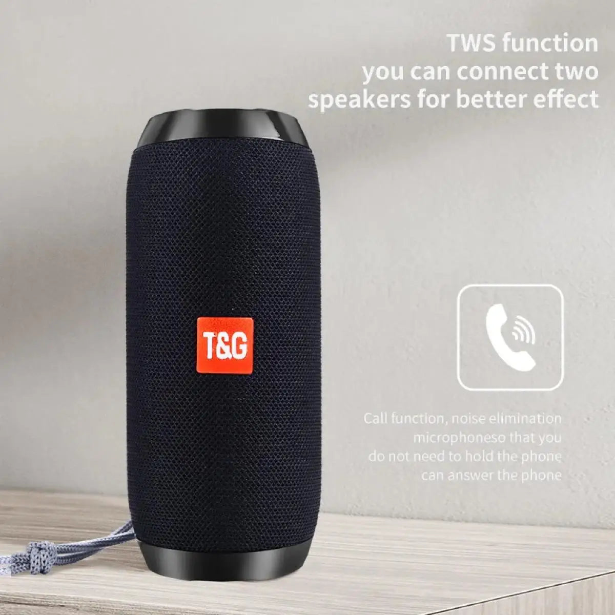 Bluetooth Speaker Wireless Ipx4 Waterproof Bluetooth - Triangle Blue United States product view