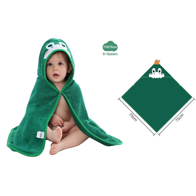CuddleWrap™ Hooded Baby Towel – Ultra-Soft Bamboo