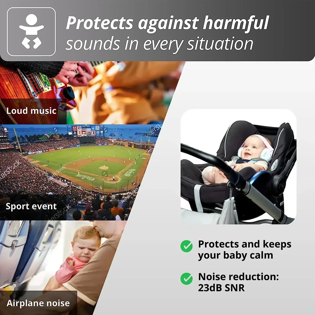 Baby Ear Protection - Blue product view