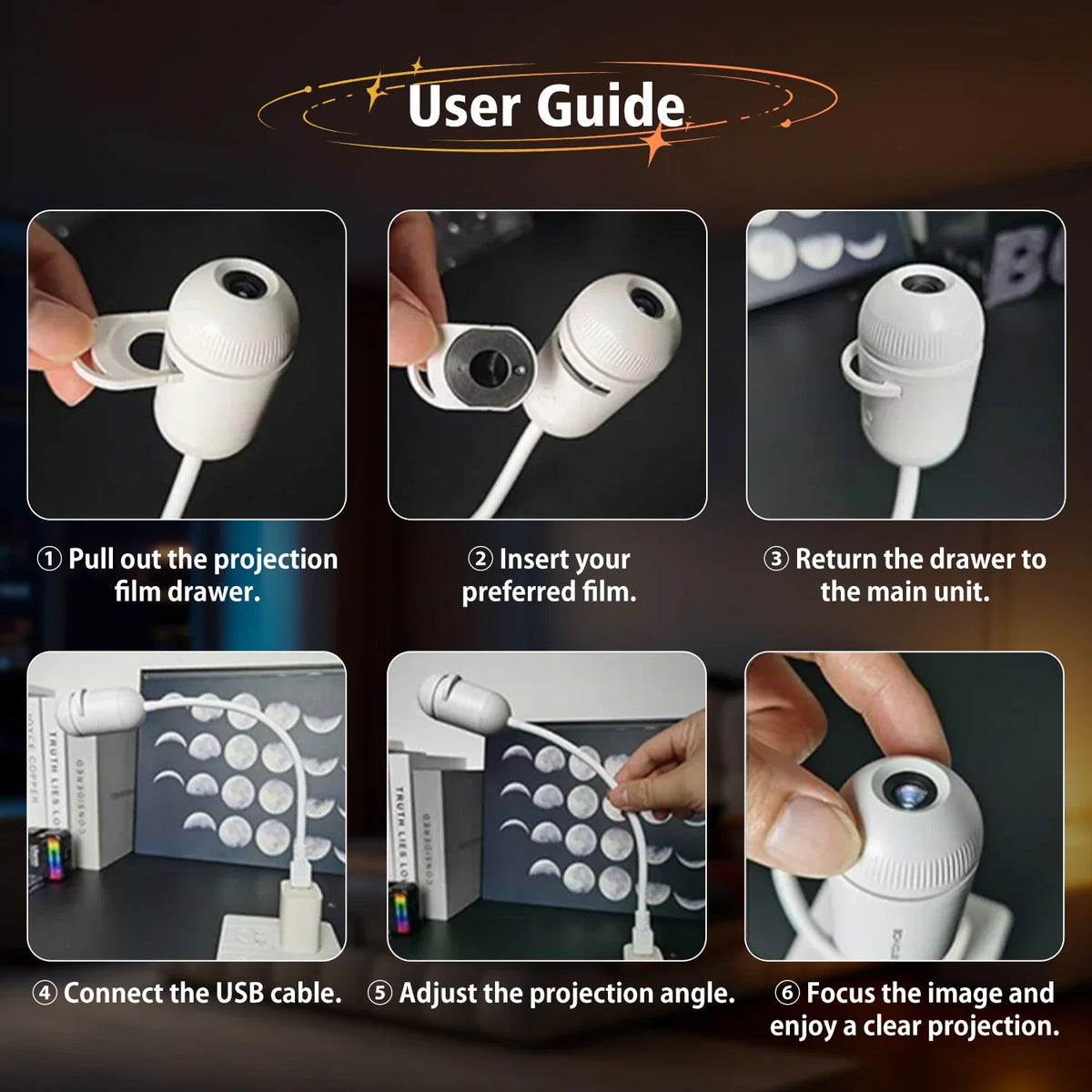 USB Ambient Light Large Range Projection product detail