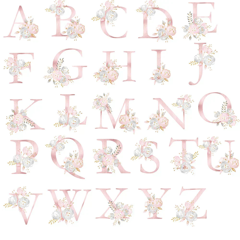 Personalized Name Blush Gold Floral Bedding product detail