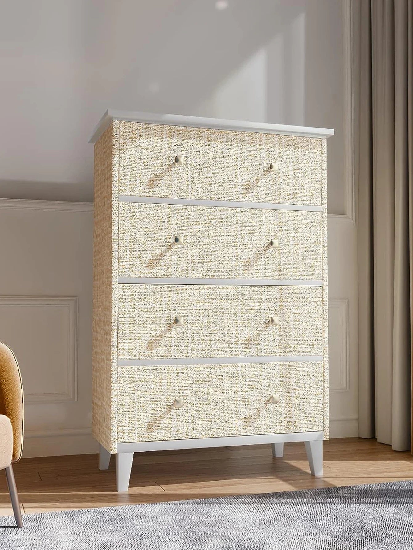 Grasscloth Peel and Stick Wallpaper Linen Self Adhesive Wallpaper Waterproof Removable Contact Paper for Cabinets Countertops