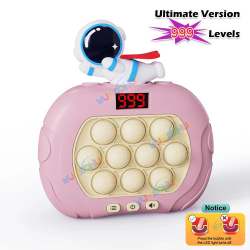 999 Level Electronic Pop Push Quick Push Game Console with LED Display - MEACAOFG