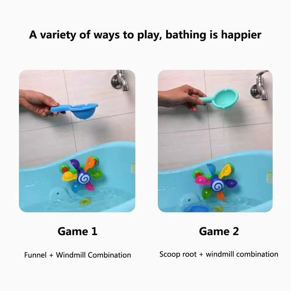 Colorful Waterwheel Baby Bath Toy