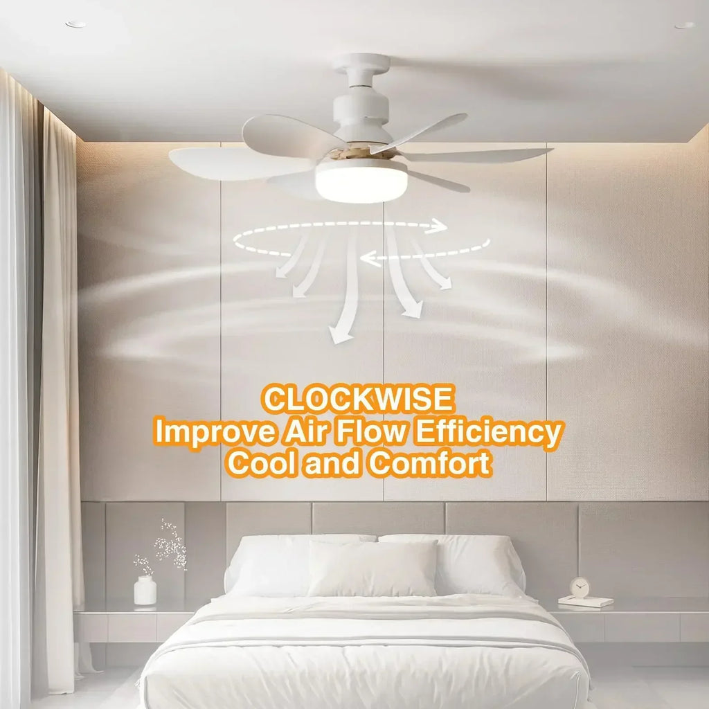 Ceiling Fan Light E27 with Remote LED Dimming Function  Suitable for Living Room Study and Home use  85-265V