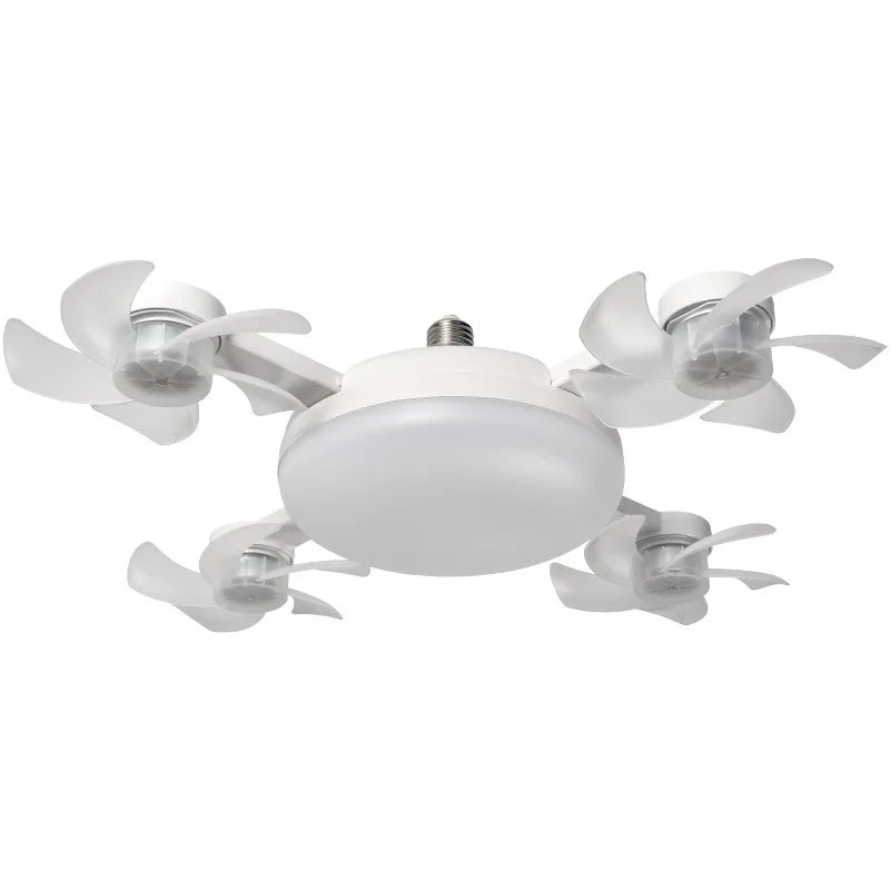 Intelligent ceiling light electric fan light Kitchen high wind power Silent Easy to clean e27 Screw Fan Light Restaurant Fan Eye