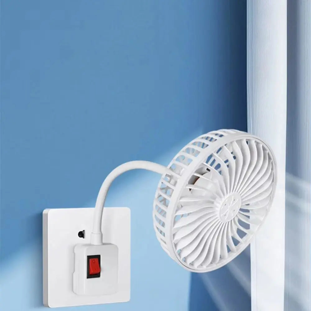 360 Rotatable Socket Fan Low Noise Energy Saving UK Plug Fan EU Plug with Safety Cover Wall Socket Fan for Kitchen Bathroom Dorm