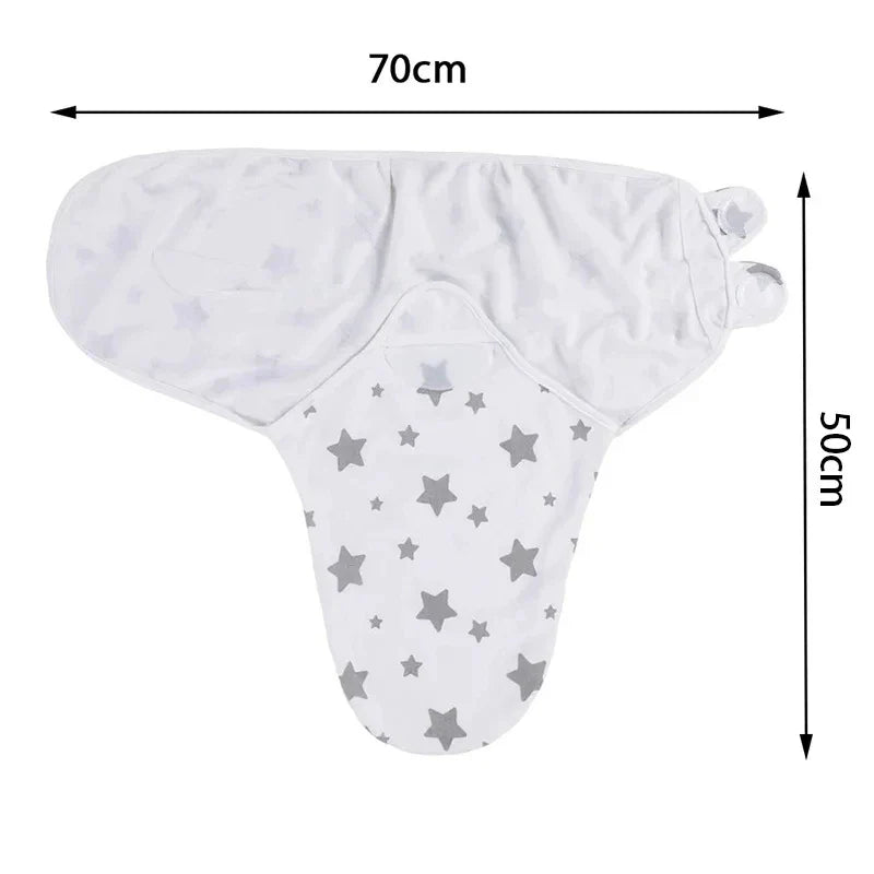 Organic Cotton Newborn Swaddle Set with Cap