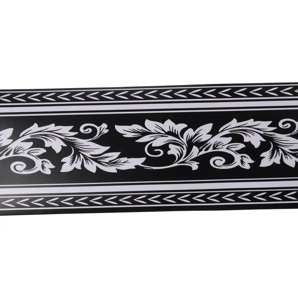 5M Floral Peel and Stick Wallpaper Border Peel & Stick PVC Wall Covering Retro Design for Bedroom Kitchen Tiles Sticker Decor