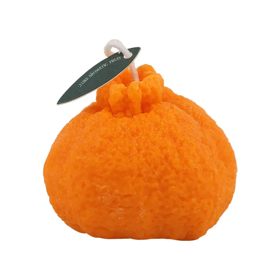 Internet celebrity Ugly Orange Aromatherapy Candle Soy Wax Creative Gift Shooting Props Scene Decoration Ornament
