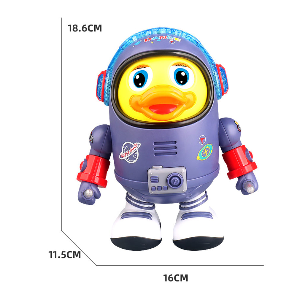 Dancing Duckonaut Musical Toy - Interactive LED Space Duck for Kids 1-5 Years