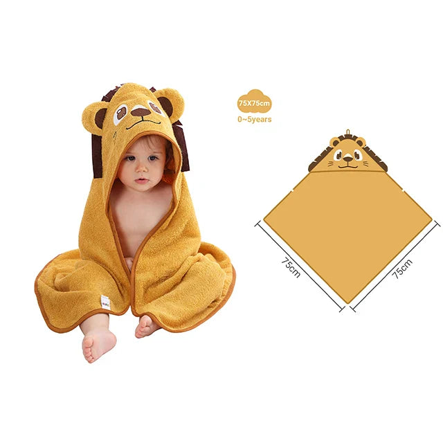 CuddleWrap™ Hooded Baby Towel – Ultra-Soft Bamboo