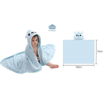 CuddleWrap™ Hooded Baby Towel – Ultra-Soft Bamboo