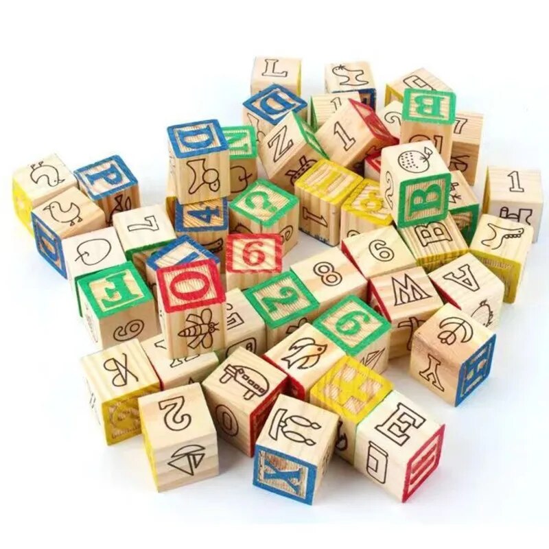 Wooden Alphabet Blocks
