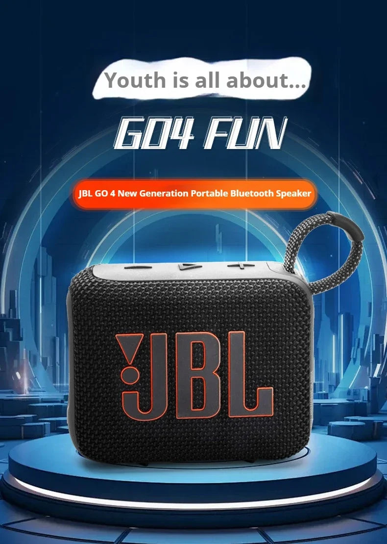 JBL Go 4 Compact large-volume audio system with low power consumption operation and full-device compatibility