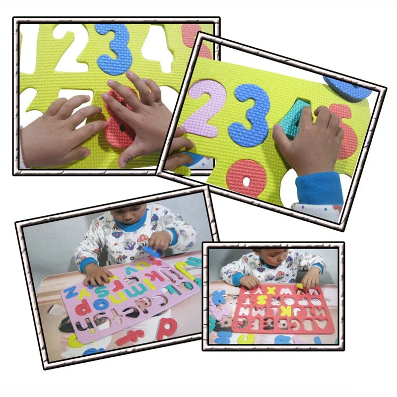 Kids Alphabetic Arithmetic Number EVA Foam 3D Puzzle Montessori Preschool Learning Educational Game DIY Toy for Children