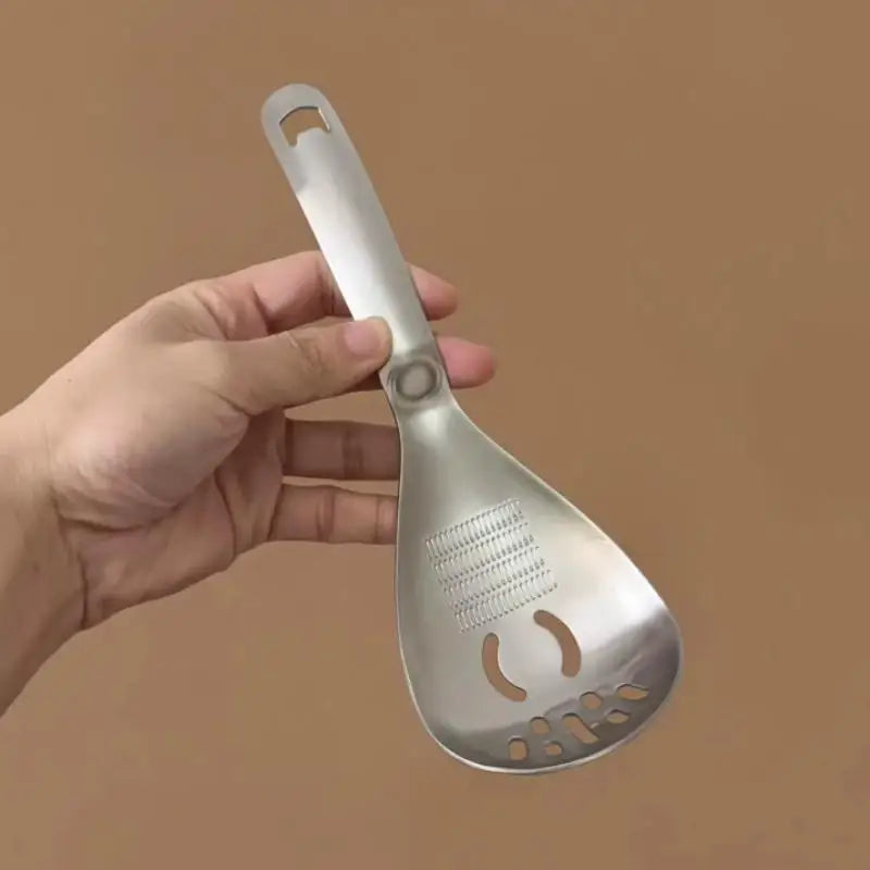 Multifunctional Stainless Steel Kitchen Utensil Cooking Garlic Ginger Vegetable Grater Grinder Spoon Kitchen Supplies