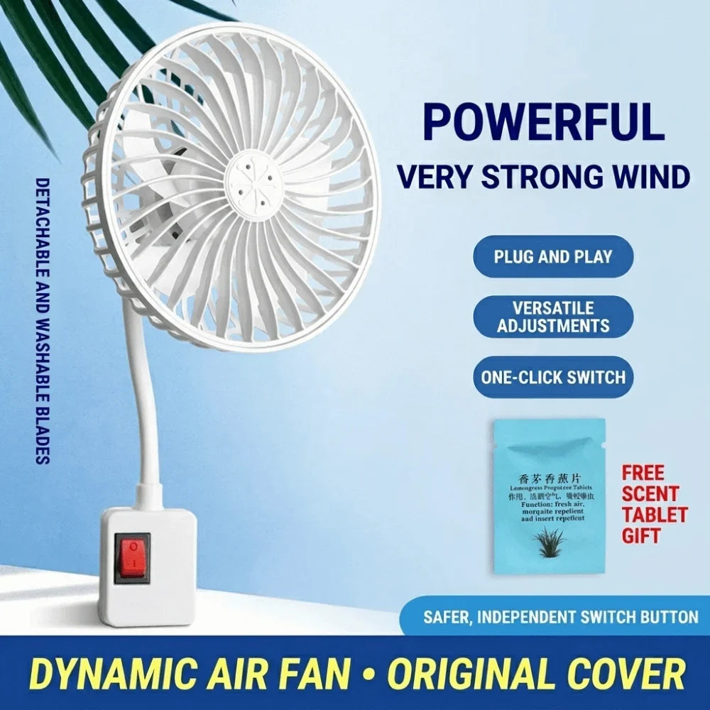 360 Rotatable Socket Fan Low Noise Energy Saving UK Plug Fan EU Plug with Safety Cover Wall Socket Fan for Kitchen Bathroom Dorm