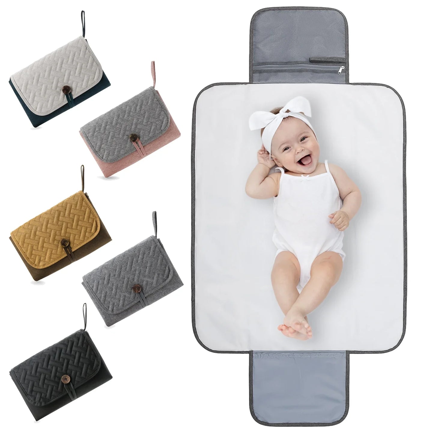 TravelMate™  Foldable Changing Pad – Waterproof & Portable