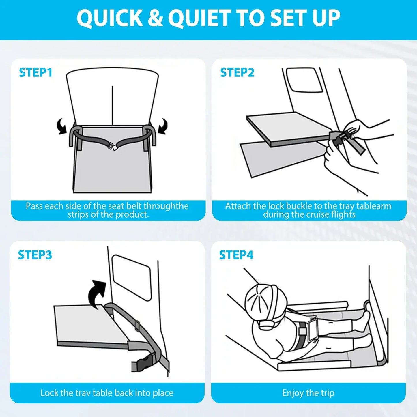 Toddler Travel Airplane Hammock Seat Bed