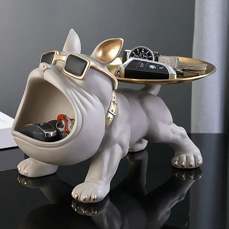 8inch Home Decor Bulldog Figurine Dog - B product view