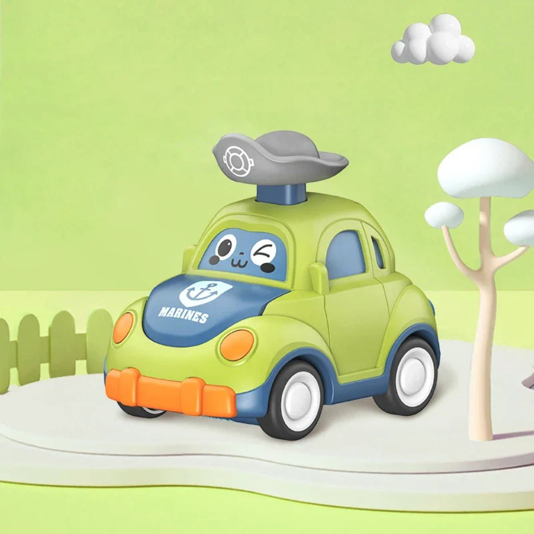 Collection of Autonomous Cars with Automatic Bump-and-Go Functionality