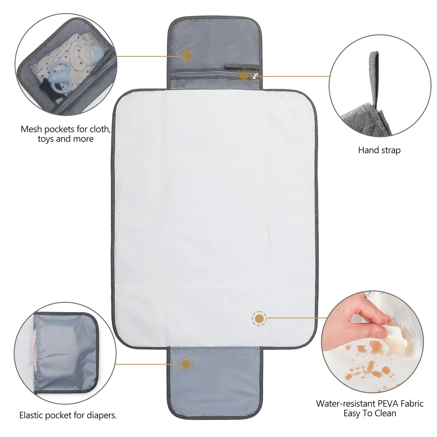 TravelMate™  Foldable Changing Pad – Waterproof & Portable