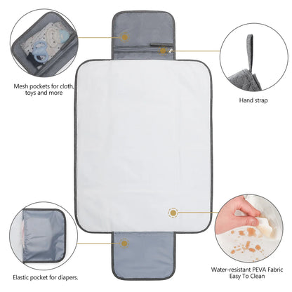 TravelMate™  Foldable Changing Pad – Waterproof & Portable