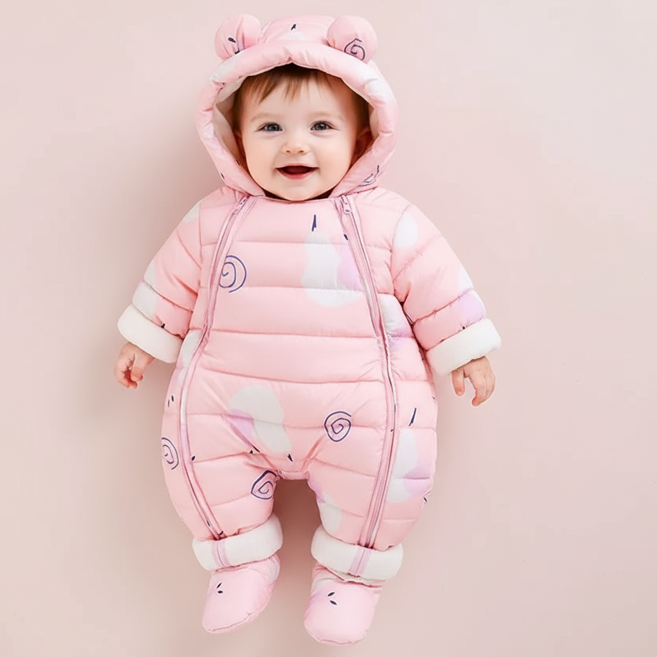 Baby Winter Warm Snowsuit with Matching Boots