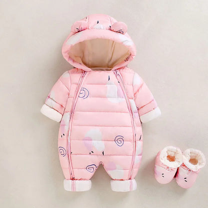 Baby Winter Warm Snowsuit with Matching Boots