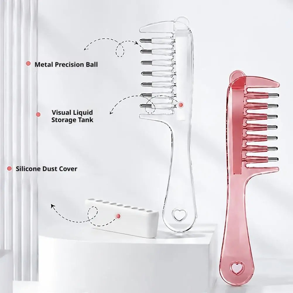 Scalp Liquid Guide Comb Mini Portable Head Applicator Hair Care Comb Anti-Static Scalp Nourish Hair Guide Comb